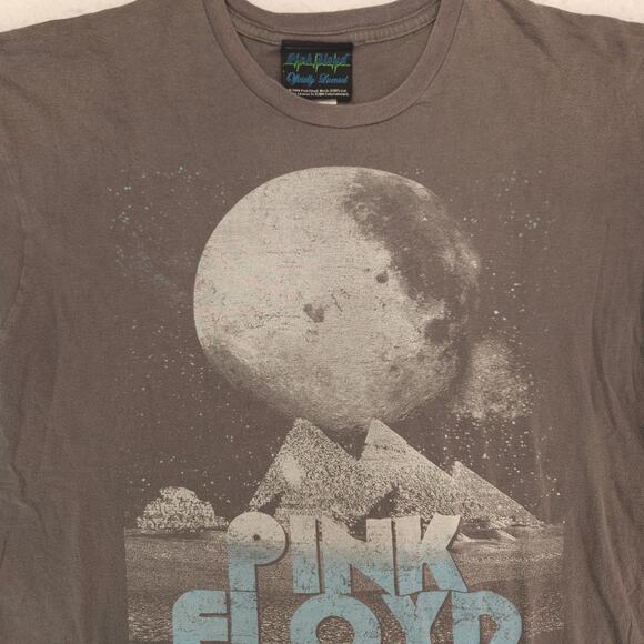 Pink Floyd The Dark Side of the Moon Band Graphic T Shirt Adult Mens Size L Gray - Picture 1 of 10